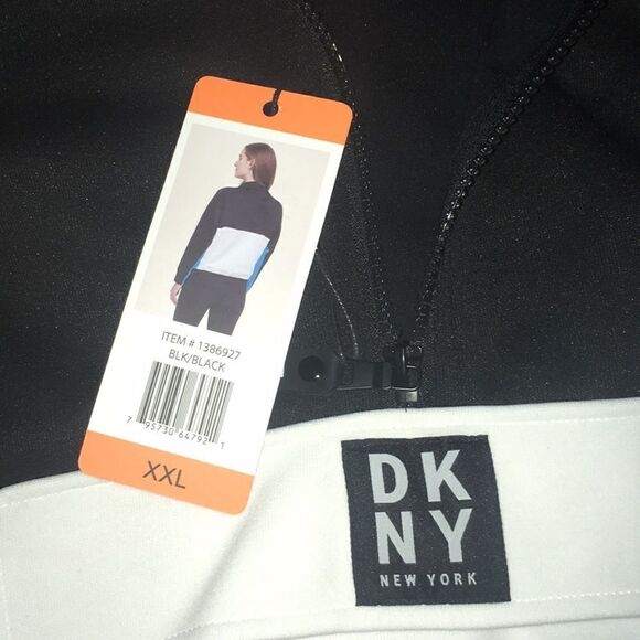 DKNY Sport Half Zip Pullover Track Jacket - Picture 2 of 5